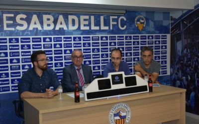 Pau Vituri, Xavi Andreu, Miguel Ángel Rodríguez i Gonzalo Álvarez presenten la Comissió | Crispulo D.