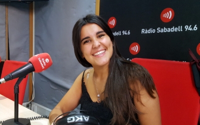 Bego Delgado Marí aquest matí als estudis de Ràdio Sabadell