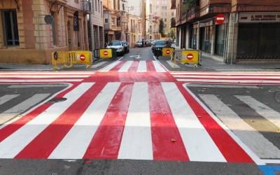 Cruïlla pintada de vermell | Twitter