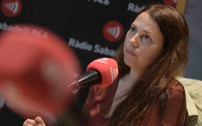 Eva Abellán als estudis de Ràdio Sabadell | Roger Benet