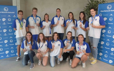 Els esportistes del Club presents en l'acte d'homenatge | Roger Benet