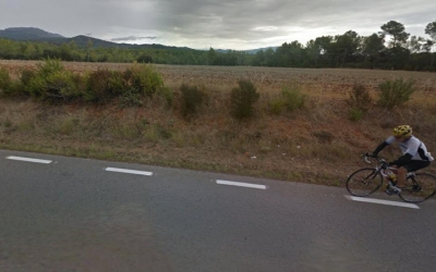 Imatge d'un ciclista a la carretera de Matadepera | Roger Benet