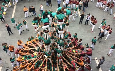 Els Saballuts durant la jornada castellera d'aquest diumenge | Helena Molist