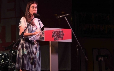 Txell Bonet, en un acte a Sabadell | Roger Benet