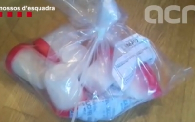 Imatge de les pastilles decomissades al domicili del detingut | ACN