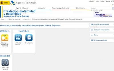Imatge del portal web on es pot fer la reclamació
