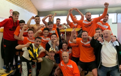 Els jugadors de la Sabadellenca van sortir victoriosos del derbi de Segona Catalana. | @sabadallenca_ue