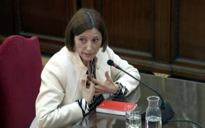 Carme Forcadell, durant el judici de l'1-O | ACN