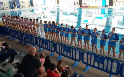 Imatge de la presentació del partit del dissabte | @cnswaterpolo