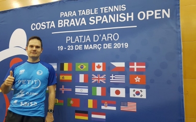 Morales, hores abans de debutar a Platja d'Aro | @CNSTennisTaula