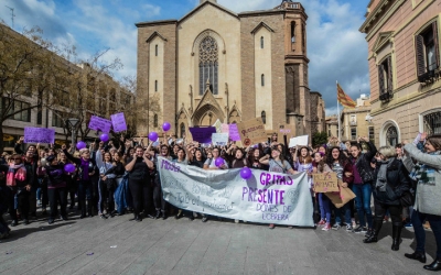 La protesta del 8M l'any passat a plaça Sant Roc | Roger Benet