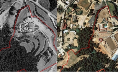 Imatge de l'evolució de la finca de Ca n'Alzina, limítrof amb Can Xupa | Entesa per Sabadell