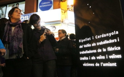 El monòlit es va inaugurar ahir al vespre/ ACN