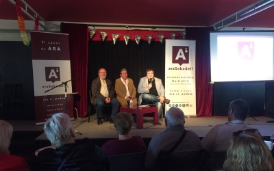 García, Lopera i Vidal a l'escenari de l'Espai Àgora | Ràdio Sabadell