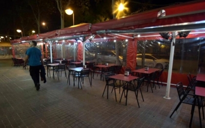 Terrassa de l'Eix Macià/ Arxiu Ràdio Sabadell