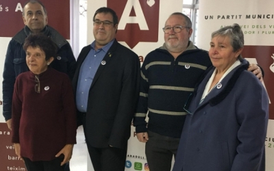 El nucli d'Ara Sabadell durant una roda de premsa | Mireia Sans