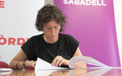 Marta Morell, secretària general de Podemos Sabadell | Roger Benet