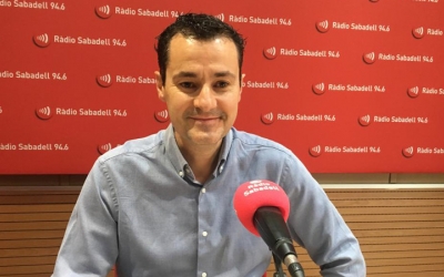 El gerent de l'OSV, Oscar Lanuza, avui a Ràdio Sabadell