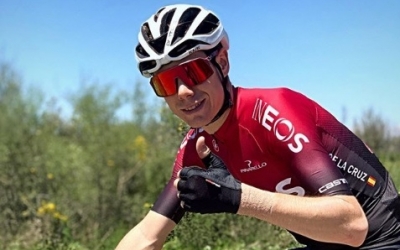 De la Cruz, tornant a la carretera després de la lesió | @daviddlax