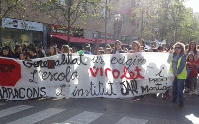 Una de les manifestacions per demanar la construcció dels centres | Arxiu