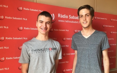 Bernat Payà i Enric Garriga, els estudis de Ràdio Sabadell | Mireia Sans