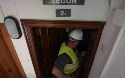 Un dels pisos apuntalats als Merinals | Roger Benet