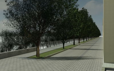 Imatge de com quedarà el carrer de l'Onyar un cop acabades les obres | Cedida