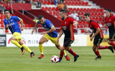 Romero, en un partit amb el Mirandés | Cedida