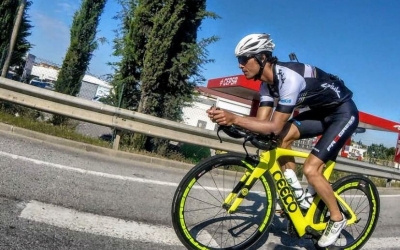 Blanchart apura a Vitòria les opcions per classificar-se per al Mundial de Kona. | Facebook