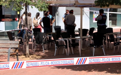 Efectius policials treballant al lloc dels fets | ACN