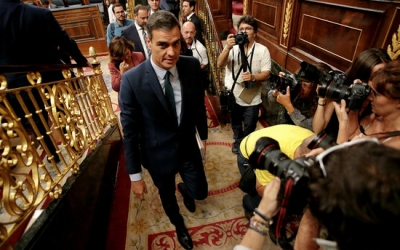 Pedro Sánchez abandona l'hemicicle | ACN