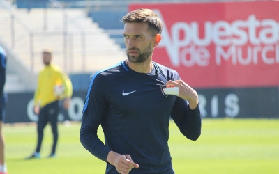 Grego Sierra, en un entrenament amb l'UCAM | UCAM Murcia