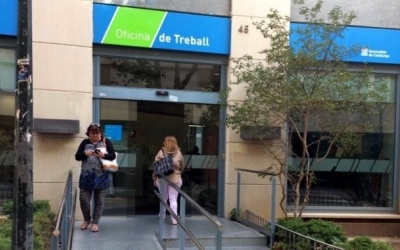 Imatge de l'oficina del Servei d'Ocupació al carrer de la República | Arxiu