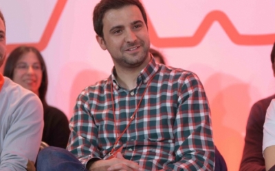 Pol Gibert al 16è congrés de la JSC. Arxiu | Roger Benet