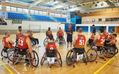 Trigo, amb la resta de la selecció abans d'aquest Europeu | FEDDF