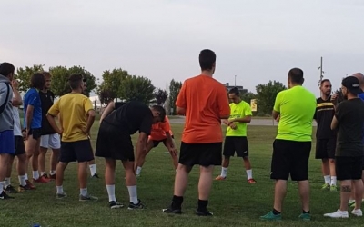 La plantilla del Grups Arrahona ha tornat als entrenaments, però durant la primera setmana, haurà de fer-ho fora del pavelló. | Twitter