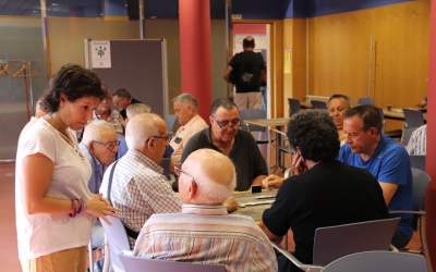 Marta Morell visita el centre cívic de La Concòrdia | Cedida 