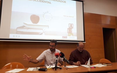 Ignasi Giménez i el conseller i regidor Manuel Robles/ Karen Madrid