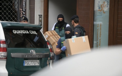 Imatge de l'operació de la Guàrdia Civil a Sabadell | Roger Benet