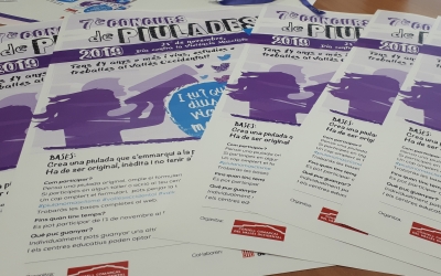 Material de la campanya contra la violència masclista del Consell Comarcal/ Karen Madrid