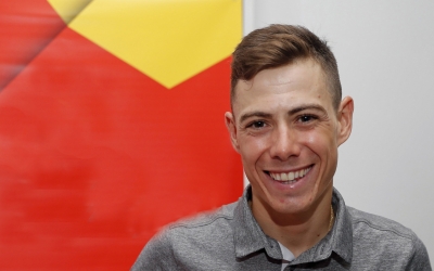 De la Cruz, en la imatge que ha difòs el seu nou equip | @TeamUAEAbuDhabi