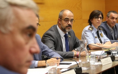 Miquel Buch, durant la reunió amb els alcaldes vallesans/ ACN