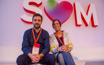 Pol Gibert i Marta Farrés al Congrés del PSC | Cedida
