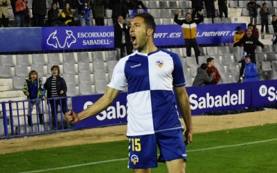 Boris, celebrant el seu primer gol com a arlequinat | Críspulo Díaz