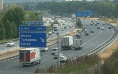 La C-58, amb la nova connexió a l'AP7 feta/ Territori