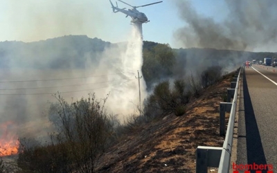 Imatge d'un incendi/ Bombers