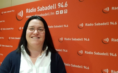 Mar Molina, als estudis de Ràdio Sabadell/ Núria Garcia