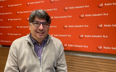 Xavier Martínez, a Ràdio Sabadell/ Mireia Sans