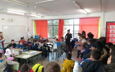 Alumnes de l'Escola Samuntada | Twitter AMPA Samuntada