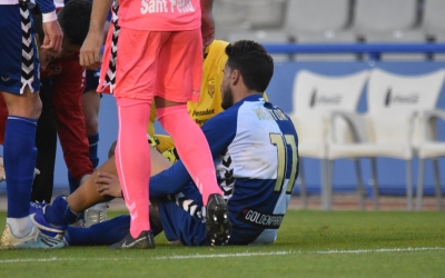 Querol, en el moment de la lesió | Críspulo Díaz